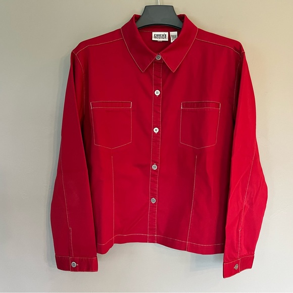 Chico’s Women’s Size 3 (16/XL) Jacket & Capri Pants Matching Set - Picture 5 of 13